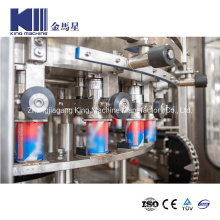 Automatic Aluminum Pet Can Beverage Liquid CSD Carbonated Soft Energy Drink Beer Hot Juice Tea Coffee Milk Sauce Honey Canning Filling Sealing Packaging Machine
